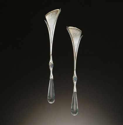 Rock-Crystal Drop Earrings